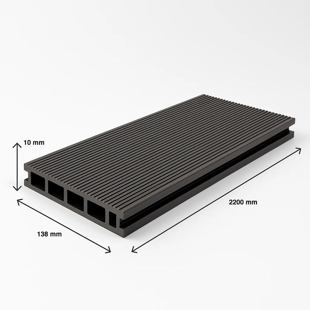 Pack De 5 Muros Separadores Divisores Wpc Madera Clara image number 3.0