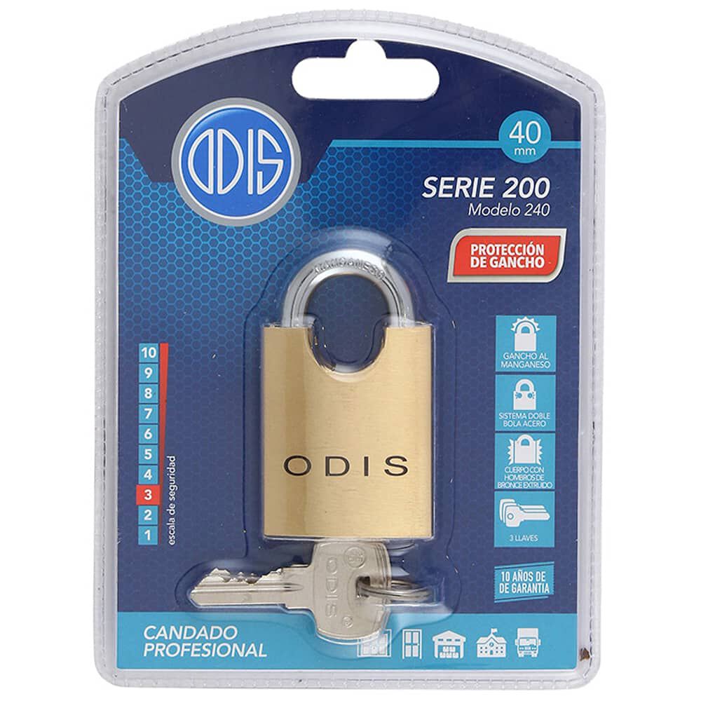 Candado Odis 240 Con Hombros 40mm image number 8.0