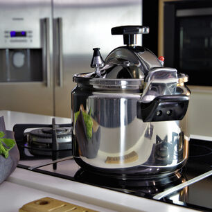 Olla A Presi&oacute;n Acero Inoxidable Qualita / 8 Litros