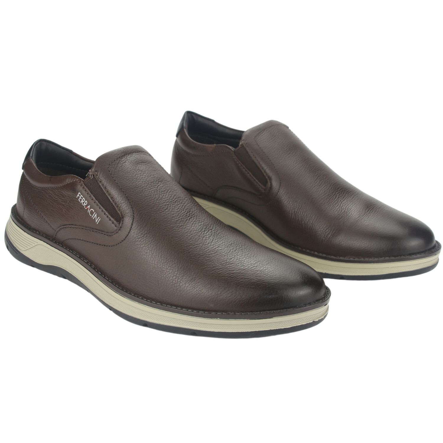Zapato Ferracini Hombre 5545 Fluence Caf&eacute; Oscuro Casual image number 4.0