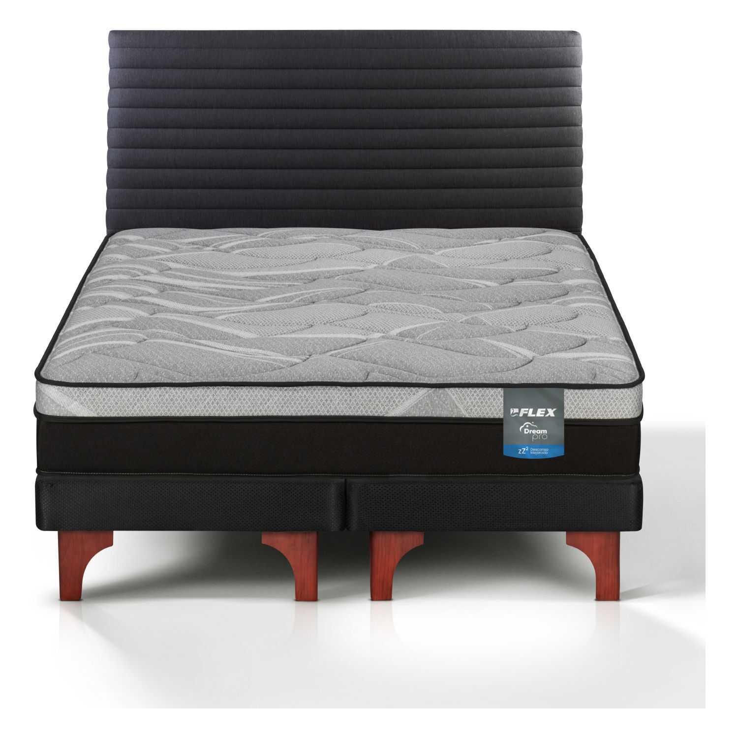 Cama Europea Flex Dream Pro / 2 Plazas + Respaldo image number 0.0