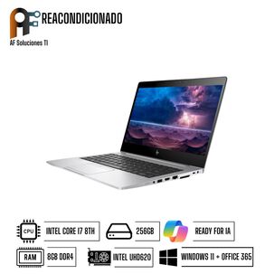 Notebook Hp 830 G5 I7 8th 8gb 256gb - Win11+office - Reacondicionado Profesional