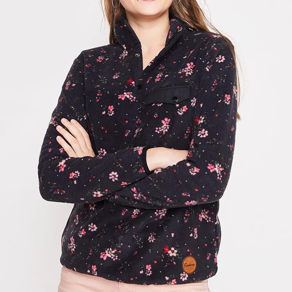Poleron Polar Estampado Cuello Alto Mujer Freedom image number 0.0