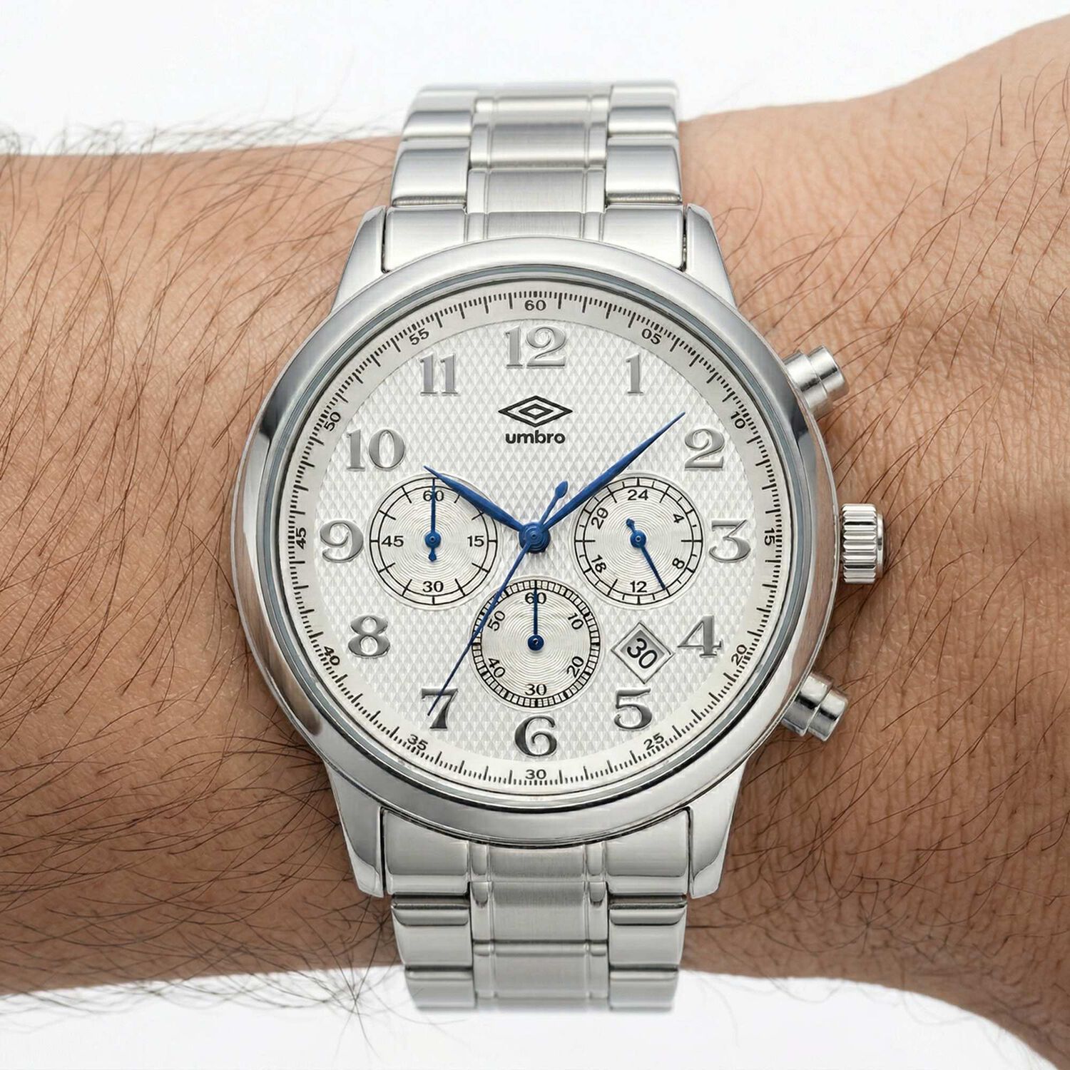 Reloj An&aacute;logo Hombre Umbro Plus Plateado Umbp-1500-170 image number 0.0