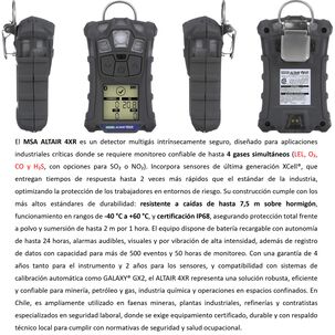 Msa Altair 4xr: Detector Multigás Monitoreo Gases Honeywell