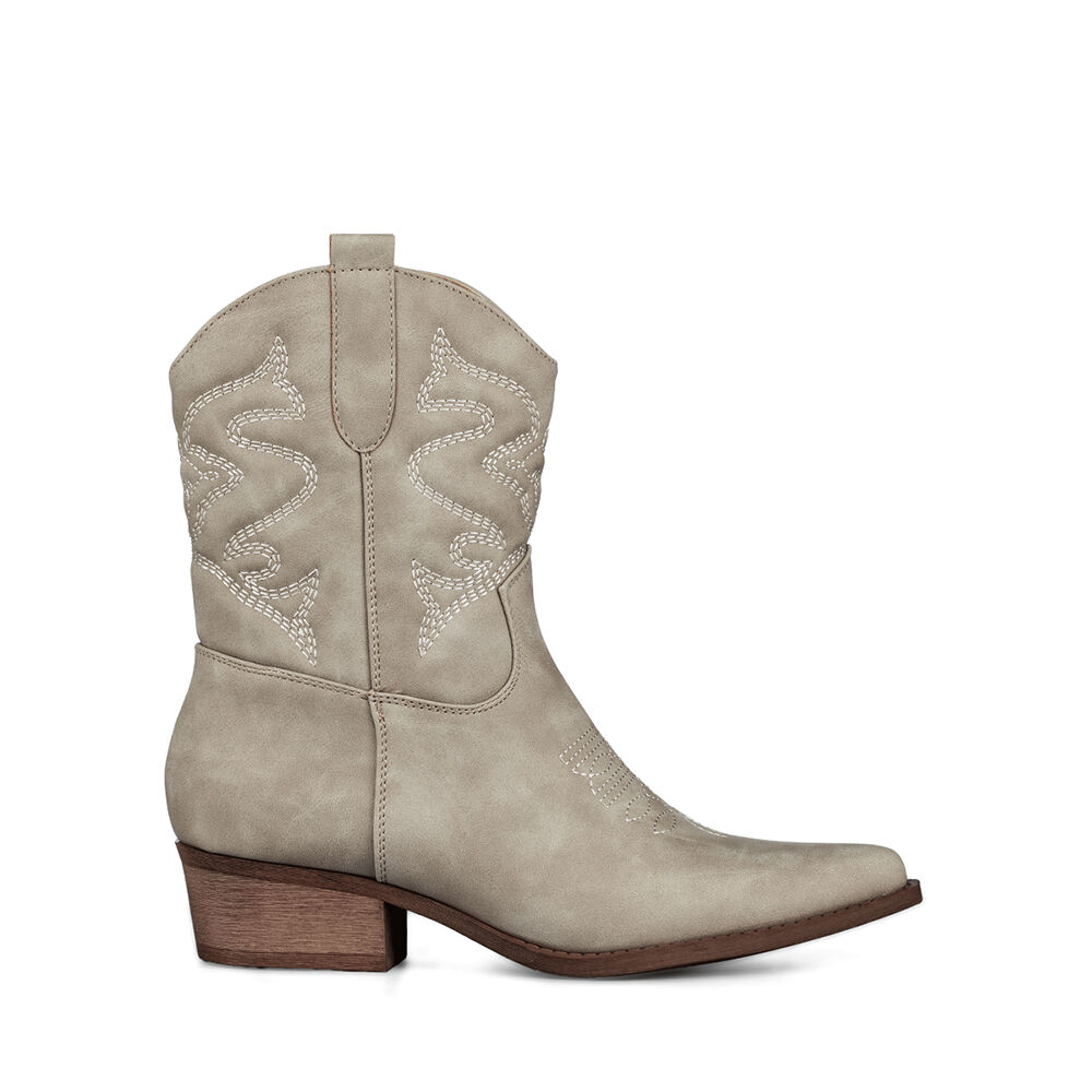 Botin Casual Mujer Moda Vintage Cowboy Bordado Weide Qbm20 image number 0.0