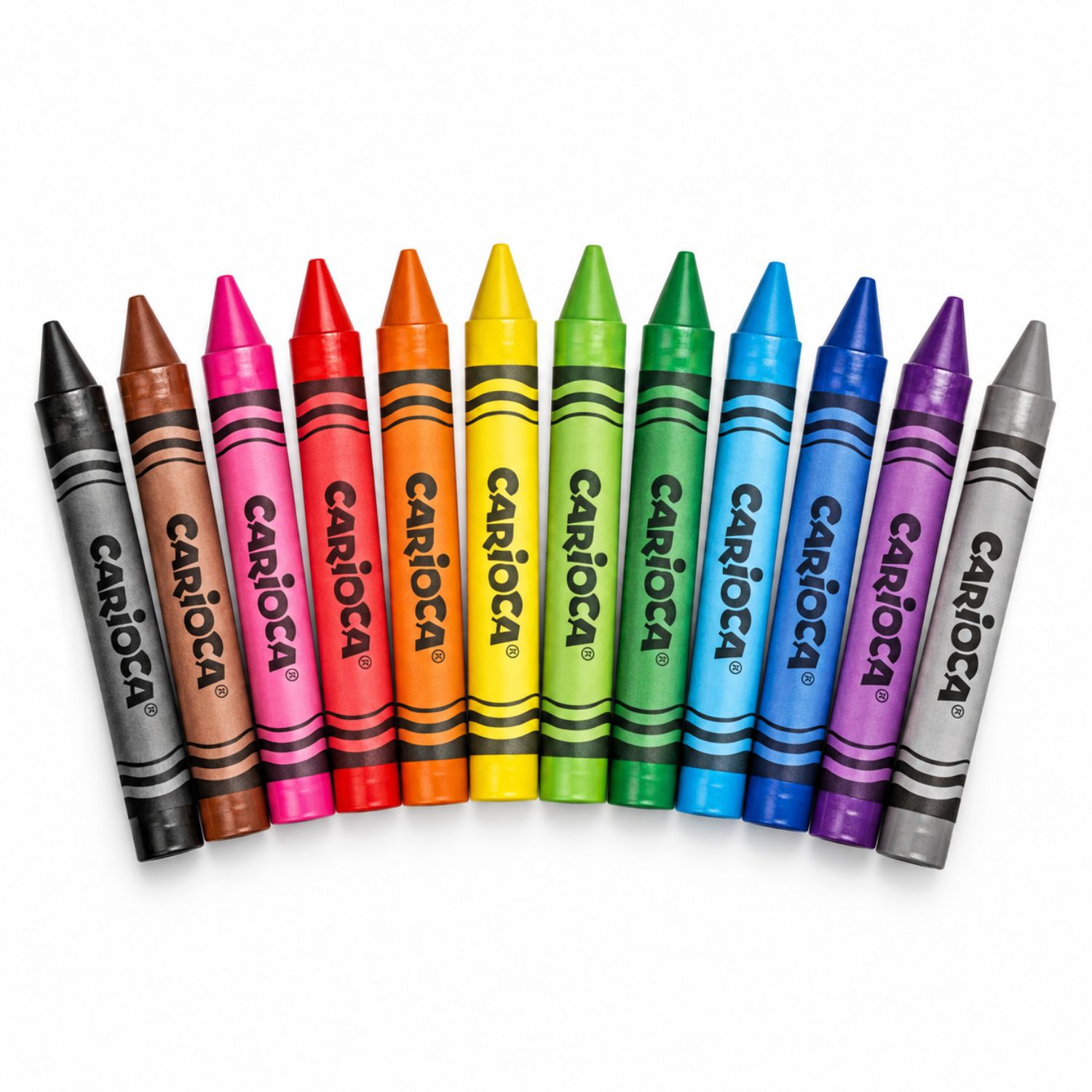 Crayones Jumbo Carioca 12 Colores Lavables Infantiles - Ps image number 0.0