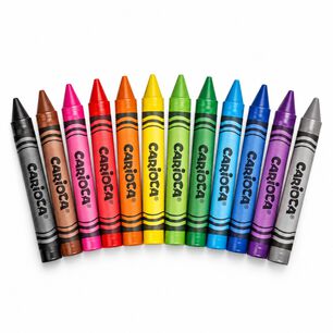 Crayones Jumbo Carioca 12 Colores Lavables Infantiles - Ps