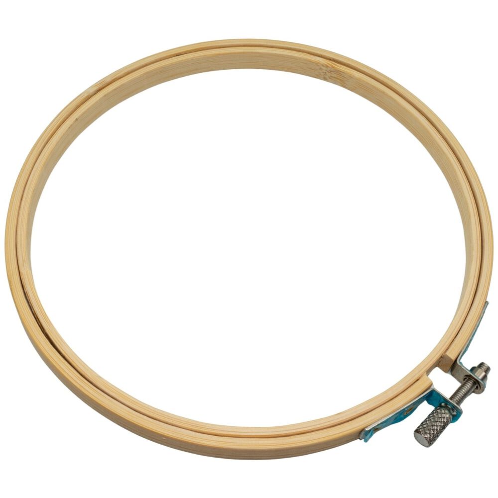 Bastidor 4'' 10cm Para Bordar De Madera Bamb&uacute; image number 0.0