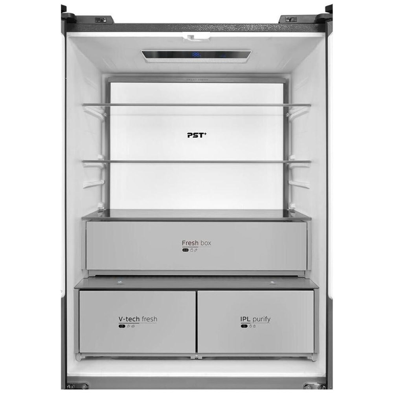 Refrigerador PERFECT FIT Side by Side Midea MDRMD706BIE70 / No Frost / 527 Litros / D image number 3.0
