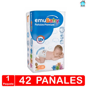 Pañales Emubaby Premium - Talla P - 42 Uds.