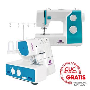 Combo Merritt M&aacute;quina De Coser Me 9300 + M&aacute;quina Overlock Max