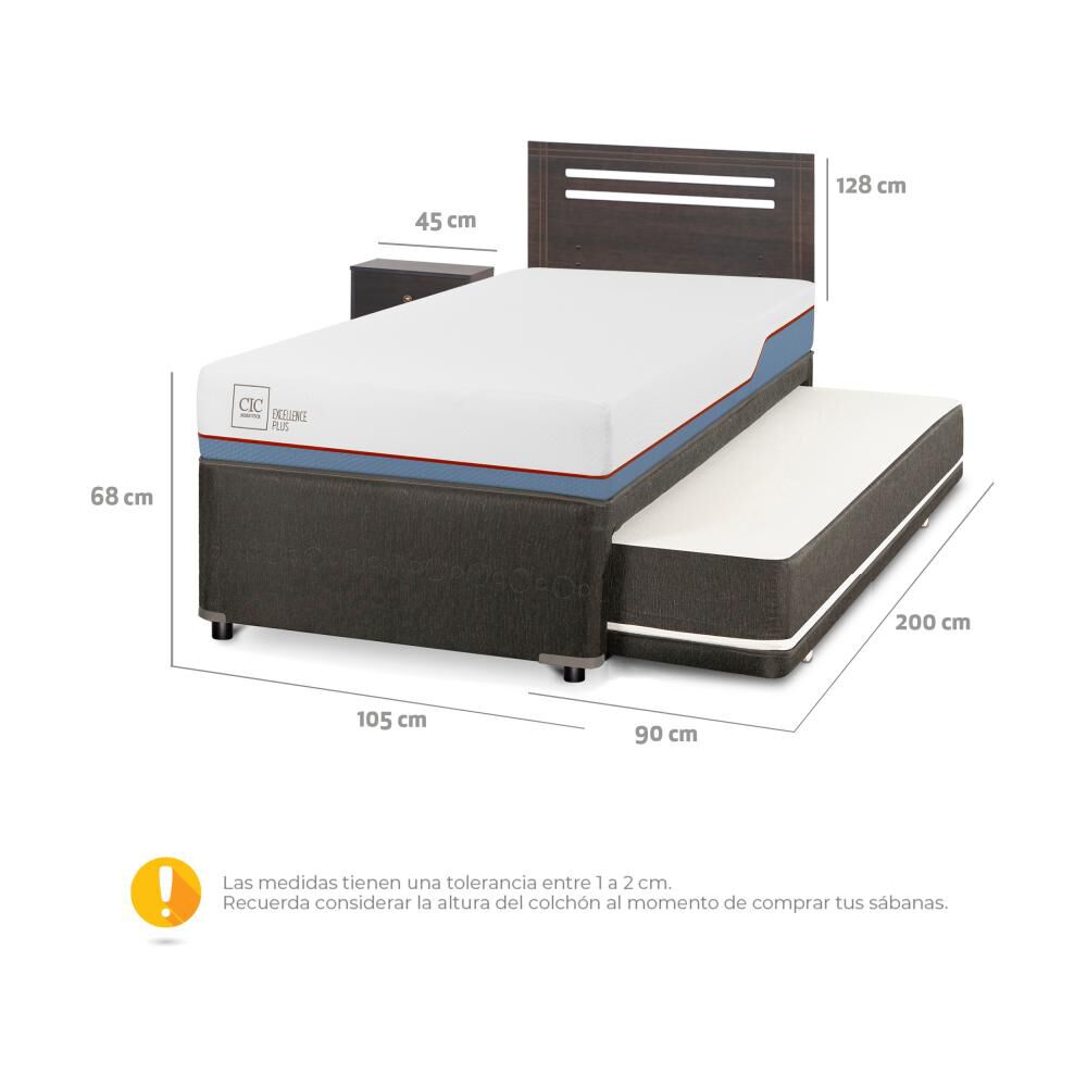 Cama Nido Cic Excellence Plus / 1.5 Plazas / Base Normal + Set De Maderas image number 2.0