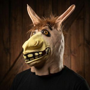 M&aacute;scara Burro Estilo Shrek Cabeza Completa Para Cosplay