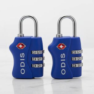 Pack Viajero: 2 Candados Odis Tsa Maleta Viaje - Azul