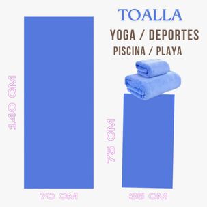 Pack 2 Toallas Microfibra Celeste