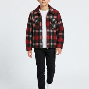 Camisa Ni&ntilde;o Polar Cuadros Tipo Le Ador Invierno