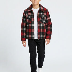 Camisa Ni&ntilde;o Polar Cuadros Tipo Le Ador Invierno
