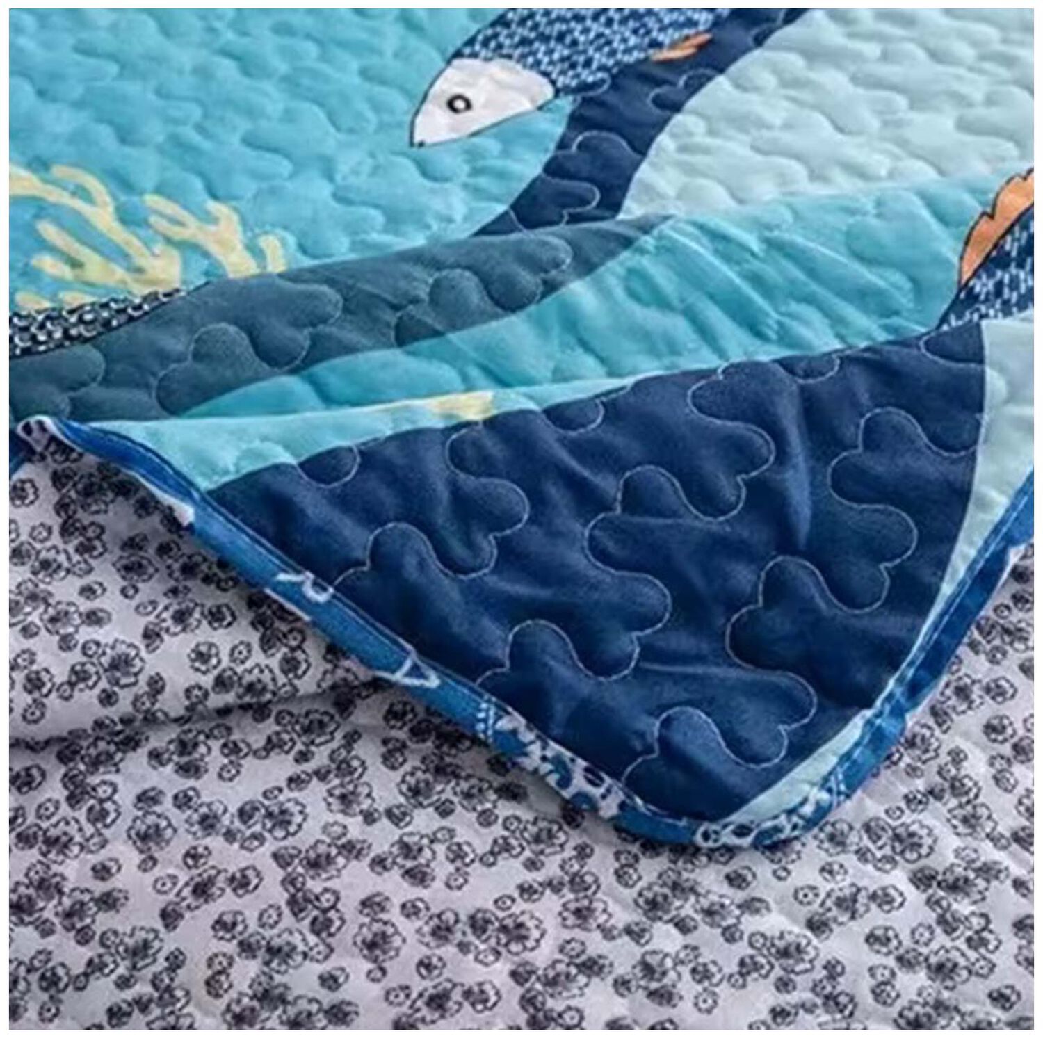 Cubrecama Quilt Dino Estampado Plaza Y Media image number 2.0
