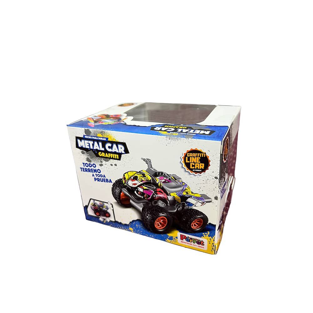 Auto | Camioneta | Moto Metalico Graffiti Juguete Fricci&oacute;n image number 9.0