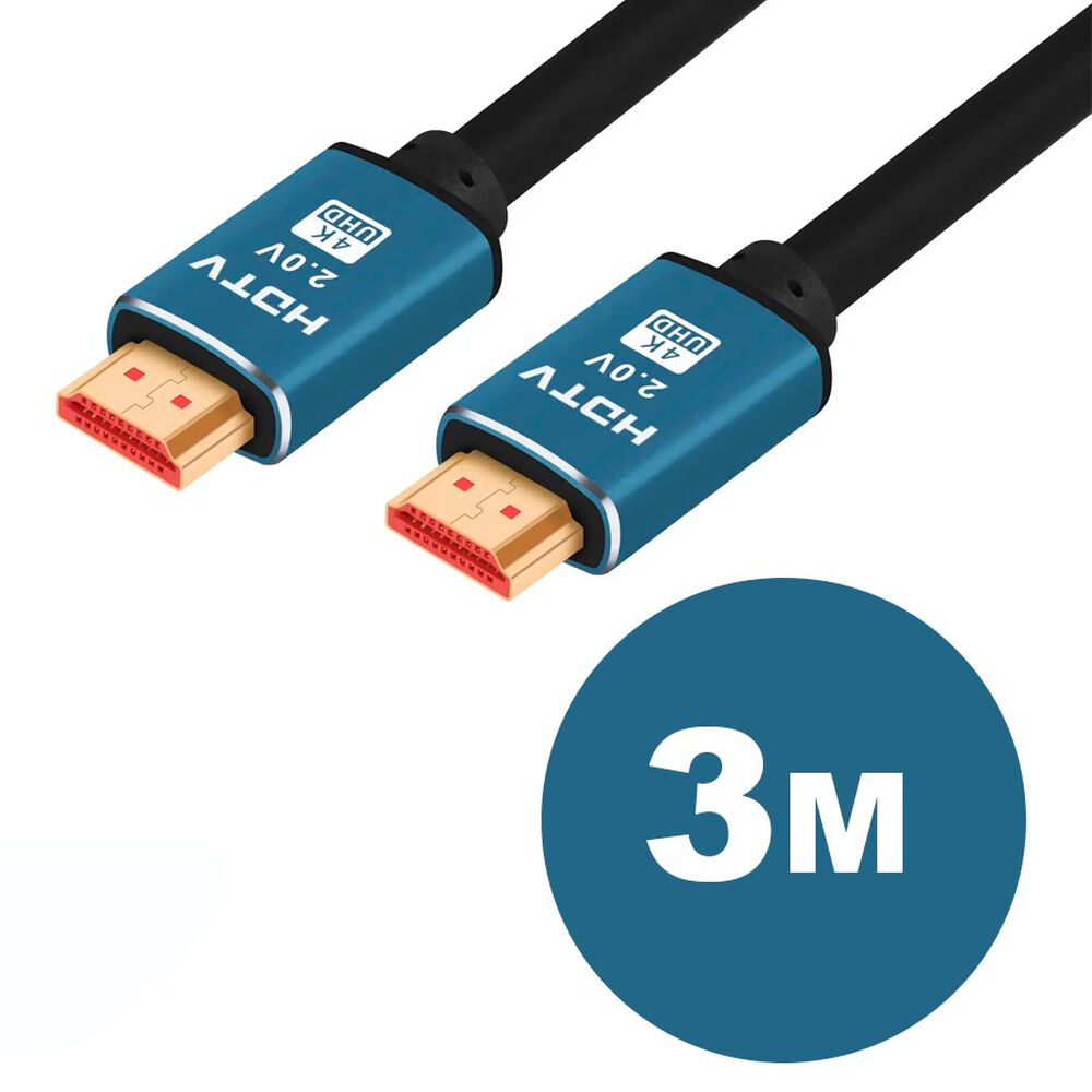 Cable Hdmi De Alta Velocidad Hdtv 2.0 Uhd 4k 3 Metros image number 0.0
