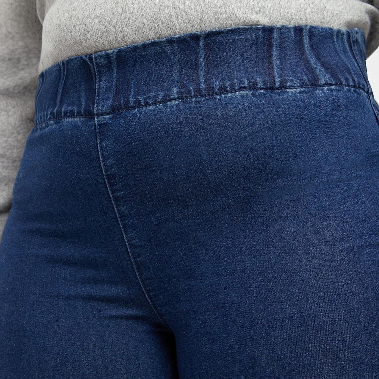 Jegging Talla Grande Tiro Medio Skinny Sin Cierre Mujer Sexy Large image number 4.0