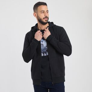 Poler&oacute;n Liso Slim Cuello Alto Con Capucha Hombre Az Black