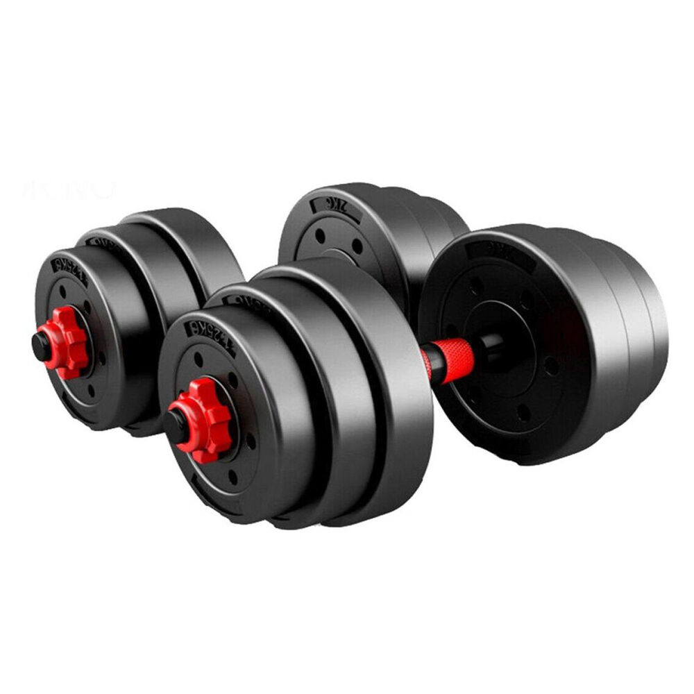 Set De Mancuernas Y Barra 20 Kg 2 En 1 Negro image number 3.0