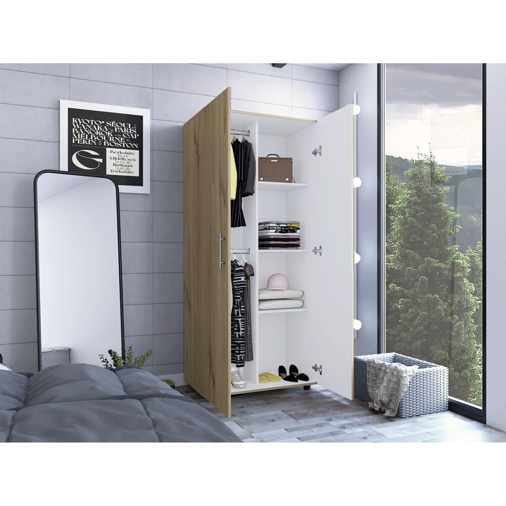 Closet 2 Puertas Fm-021c - Café Claro image number 5.0