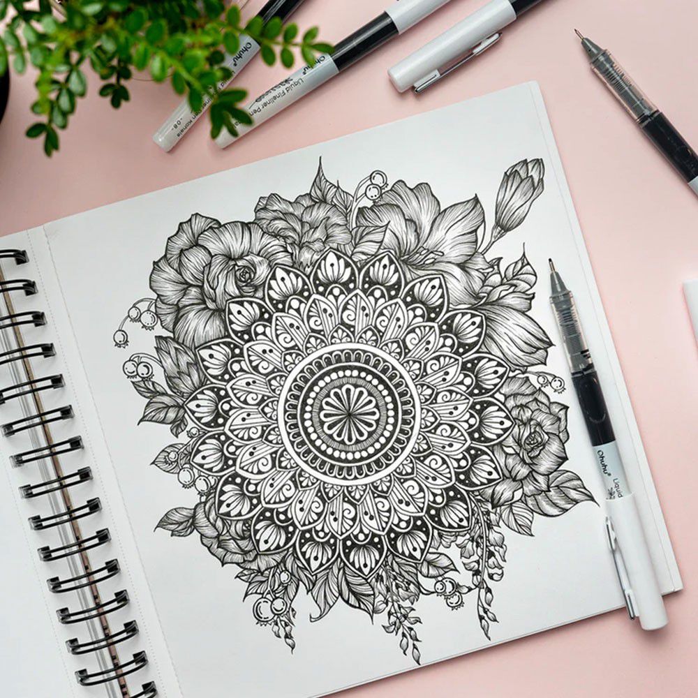 Ohuhu Kohala Set De 9 Tiralineas De Tinta Continua image number 5.0