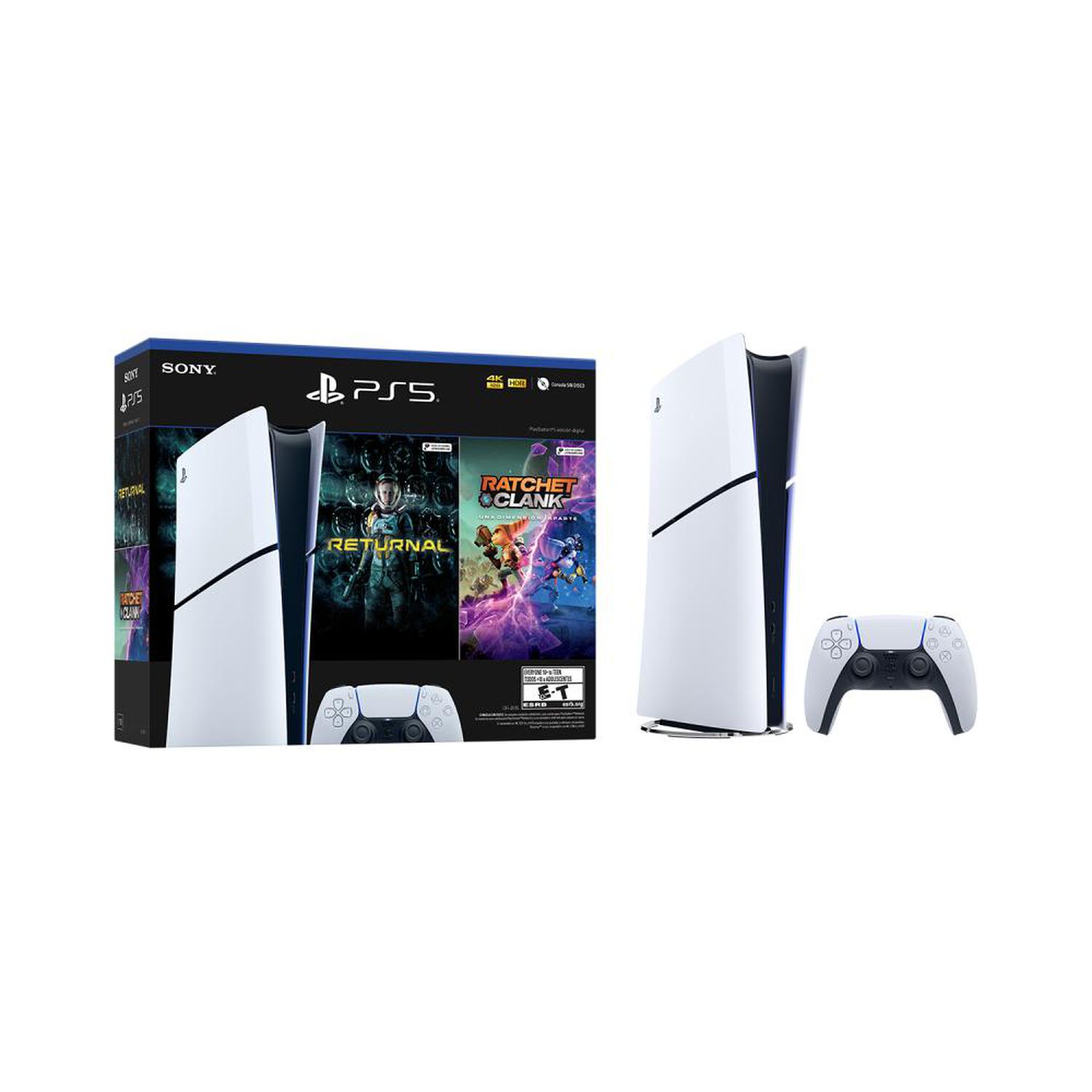 Consola PS5 Sony Slim Digital + Juego Returnal + Juego Ratchet & Clank image number 0.0