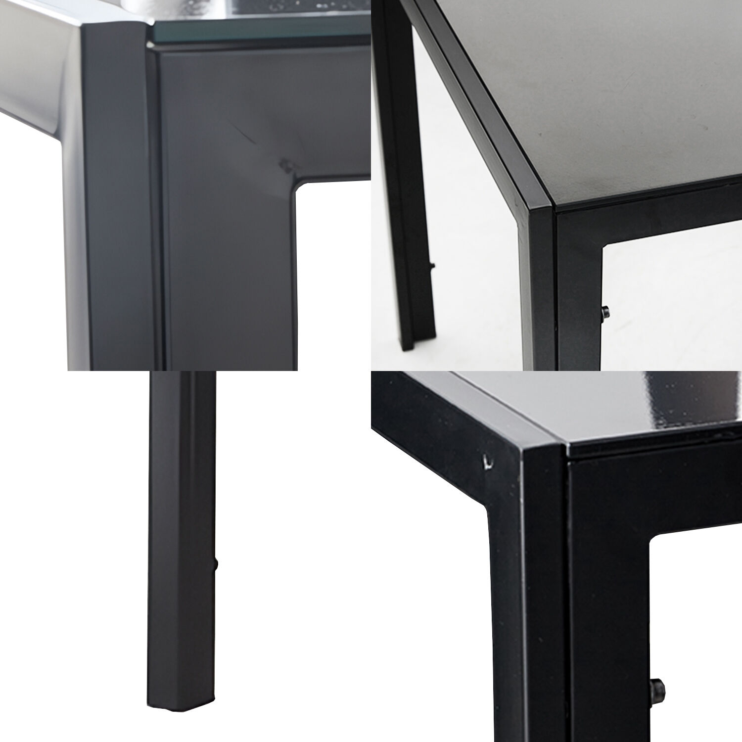 Mesa De Comedor Vidrio Negro 150x80x75cm image number 3.0