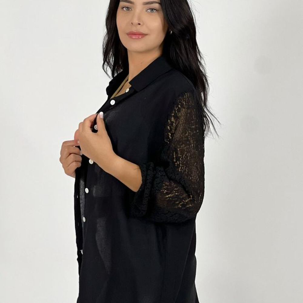 Blusa Mangas Dise&ntilde;o Encaje image number 0.0