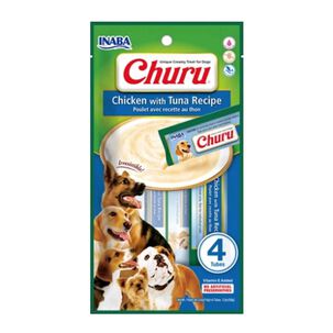 Churu Para Perro Pollo Y Atun 4 Tubos De 14 Grs