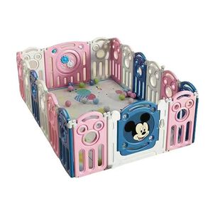 Corral 1.2*1.8m Rosado Con Alfombra Lubabycas