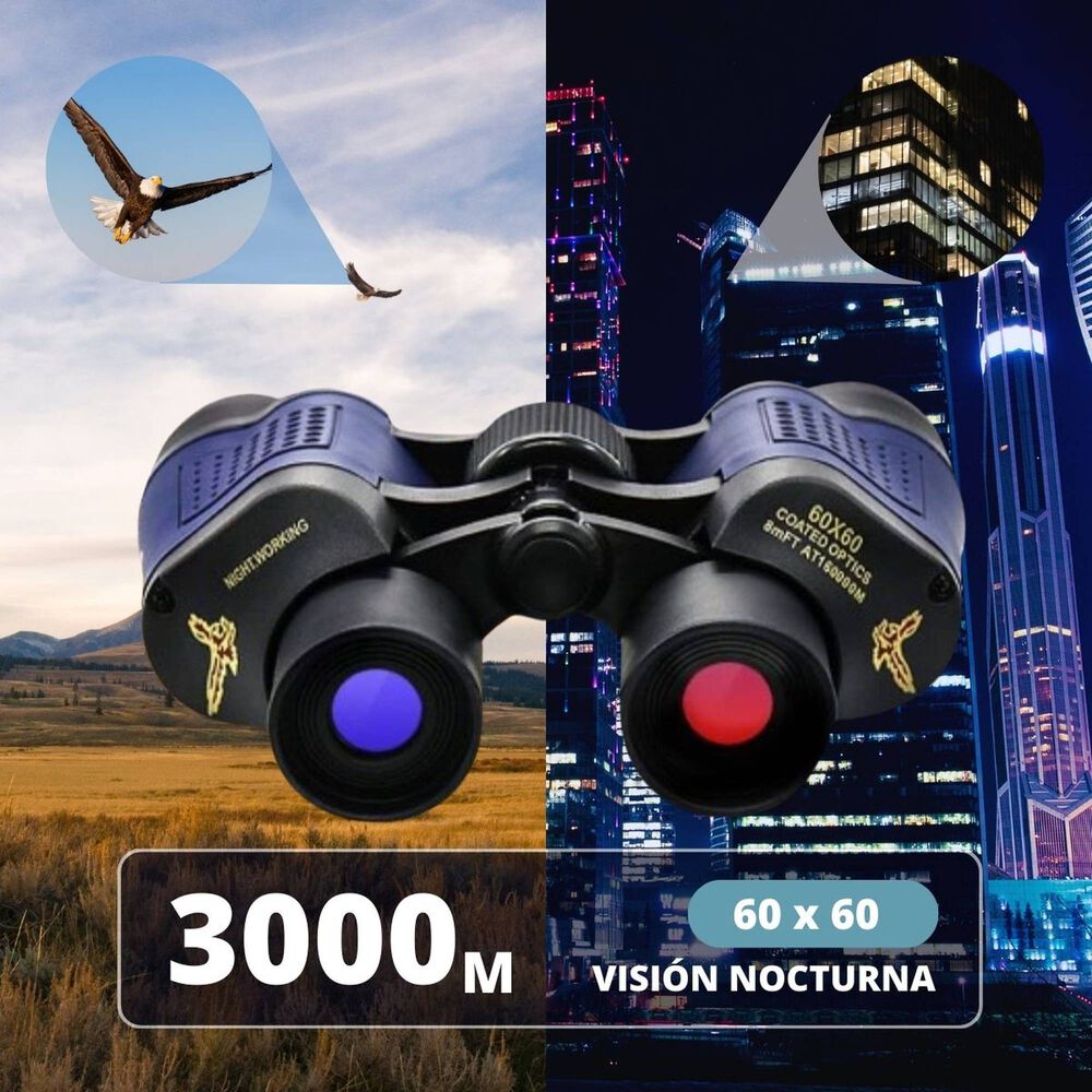 Binoculares Profesionales 60x60 Caza Binocular 1000m Pro image number 7.0