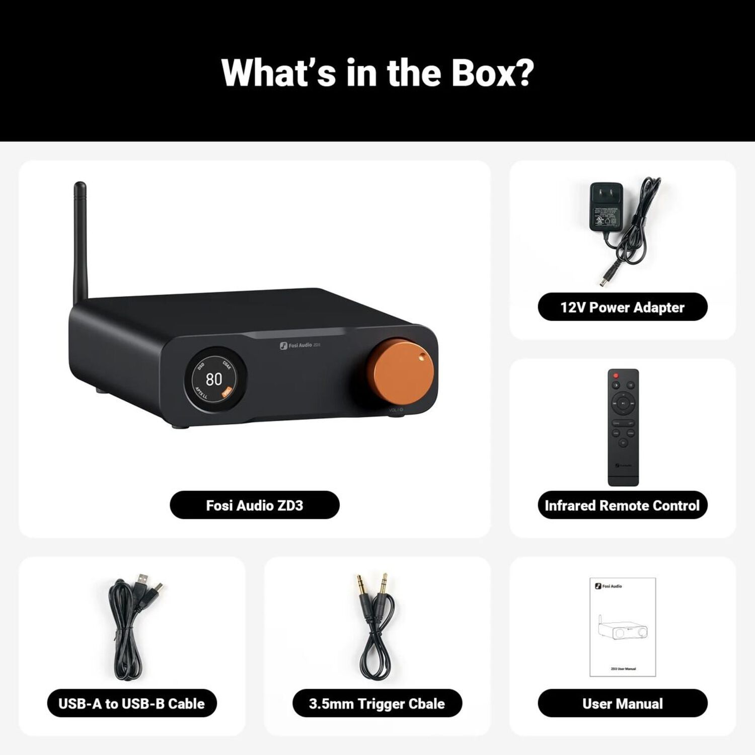 Preamplificador Bluetooth Dac Balanceado - Fosi Audio Zd3 image number 7.0