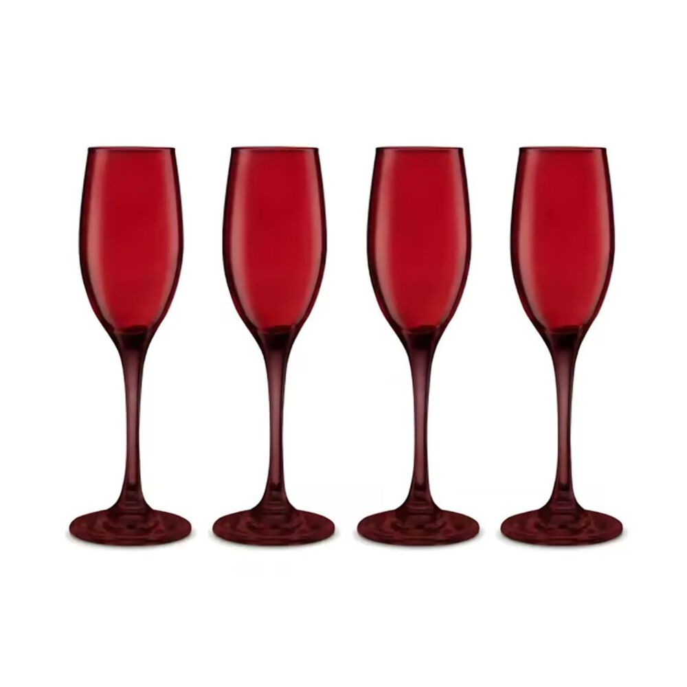 Set 4 Copas Espumante 180ml Champagne Full Celebracion Rojo image number 0.0