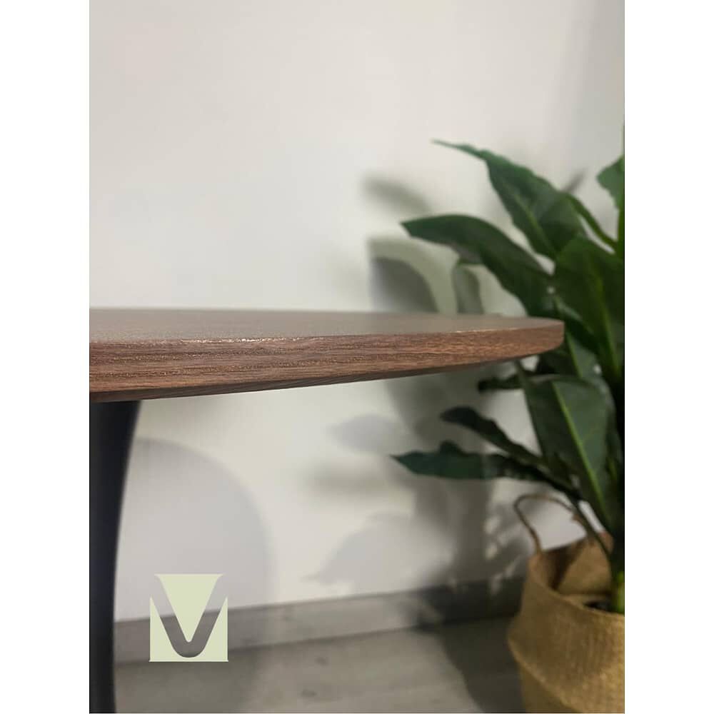 Mesa Tulip 100cm Walnut-black image number 2.0