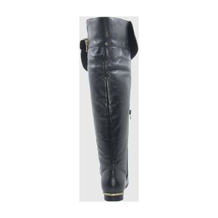 Bota Cuero Negro V&iacute;a Franca Art. 5916015preto