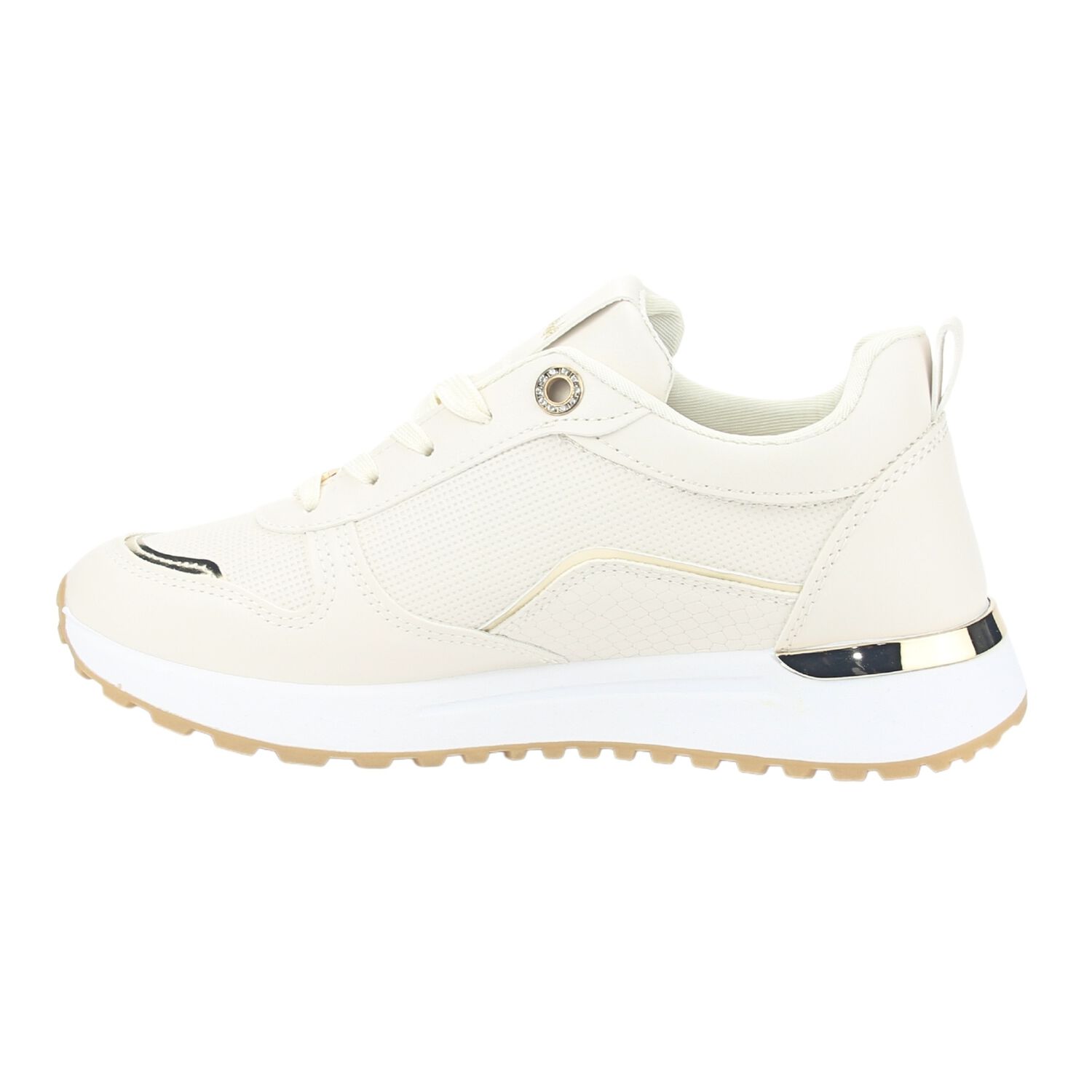 Zapatilla Chalada Mujer Fly-1 Beige Urbano image number 1.0