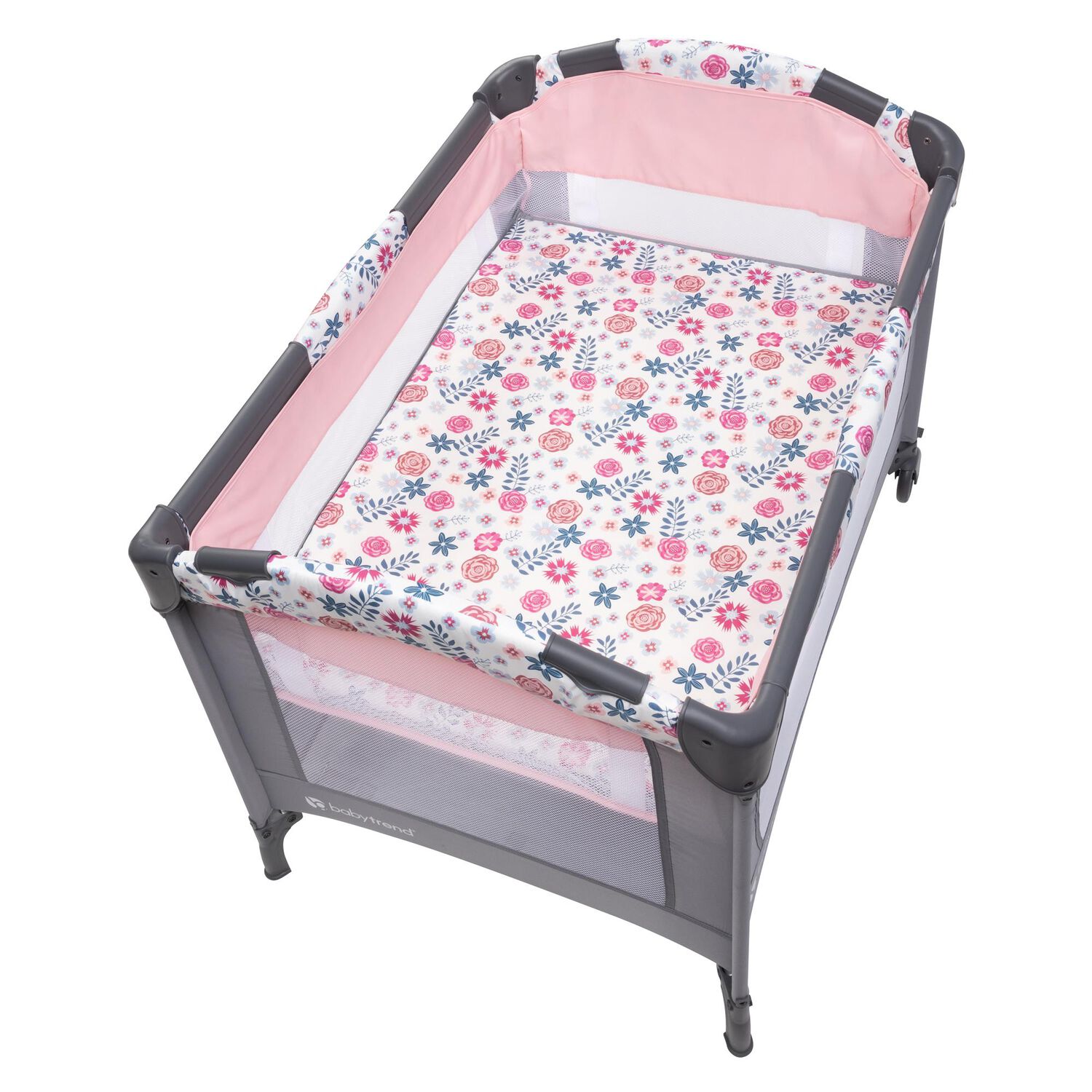 Cuna Corral Ez Rest Flora Pink image number 3.0