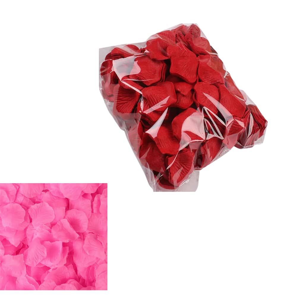Pack 2000 Petalos Rosas Decorativa Rom&aacute;ntica Rojo O Rosado image number 0.0