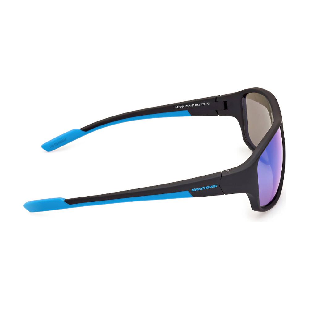 Lentes De Sol Negro Mate Espejados Skechers image number 6.0
