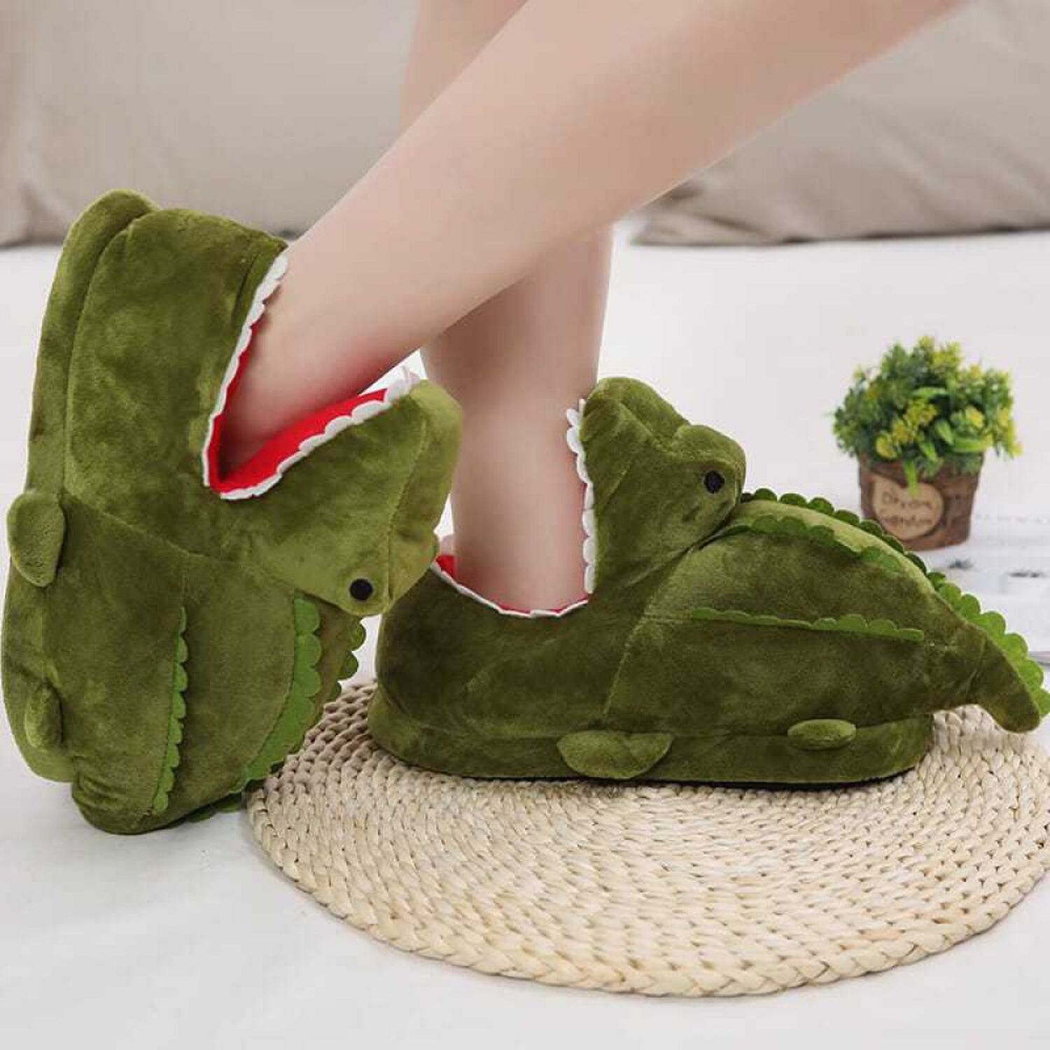 Pantuflas Divertida 3d Cocodrilo image number 0.0