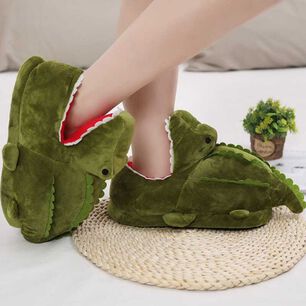 Pantuflas Divertida 3d Cocodrilo