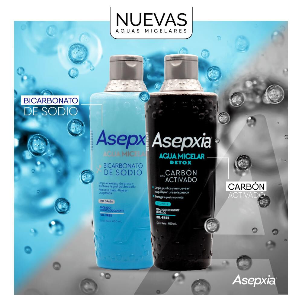Agua Micelar Asepxia / 400 Ml image number 5.0