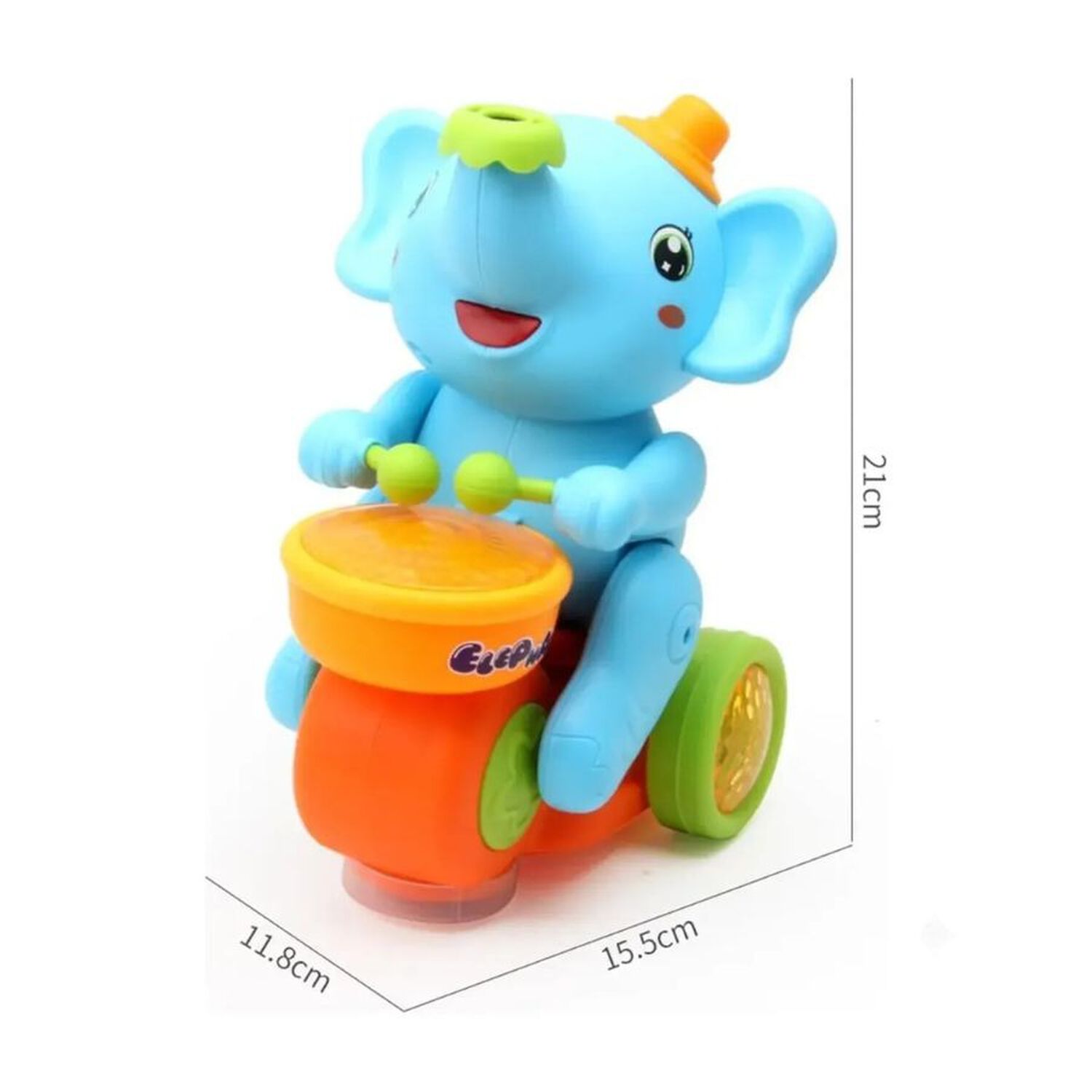 Juguete Elefante M&uacute;sico Con Luces Y Sonido Ni&ntilde;os Azul image number 1.0