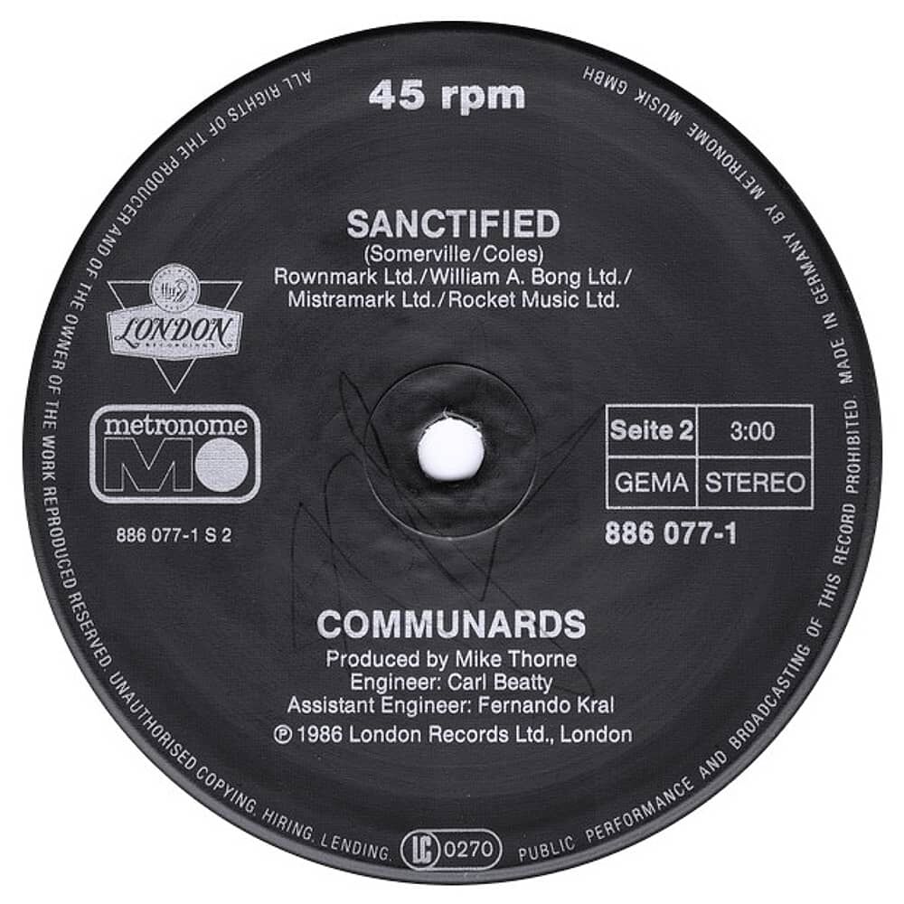 Communards - Don't Leave Me This Way | 12" Maxi Single Vinilo Usado image number 4.0