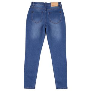 Jeans Tiro Alto Skinny Rolly Go